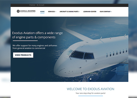 Exodus Aviation - Web Design Boca Raton