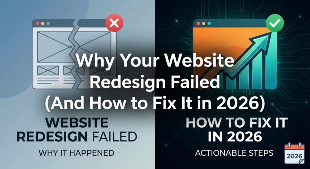 Why Your Website Redesign Failed (And How to Fix It in 2026)